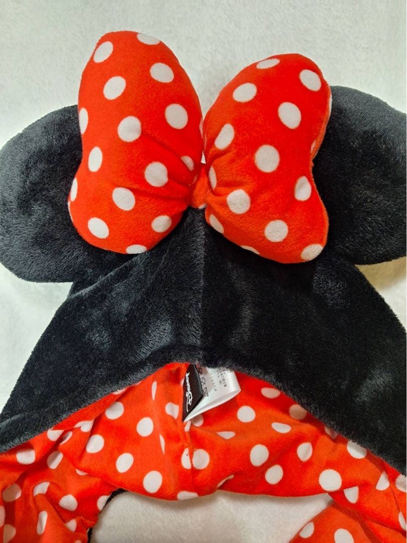 ぽ*ん様 ミニーちゃん　マフラーキャップ　ディズニー　ファンキャップ　赤　ギャル