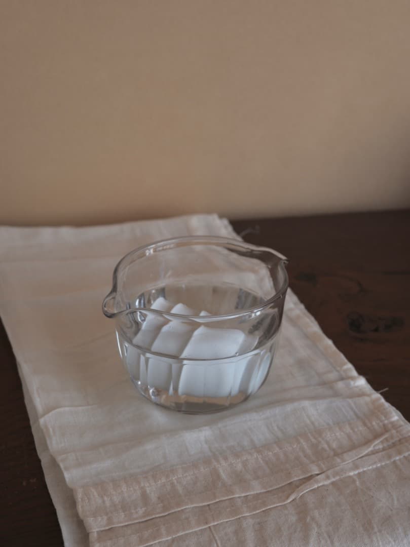 ギヤマン　杯洗　ガラス工芸　酒道具　茶道具　共箱　古道具　Q1834