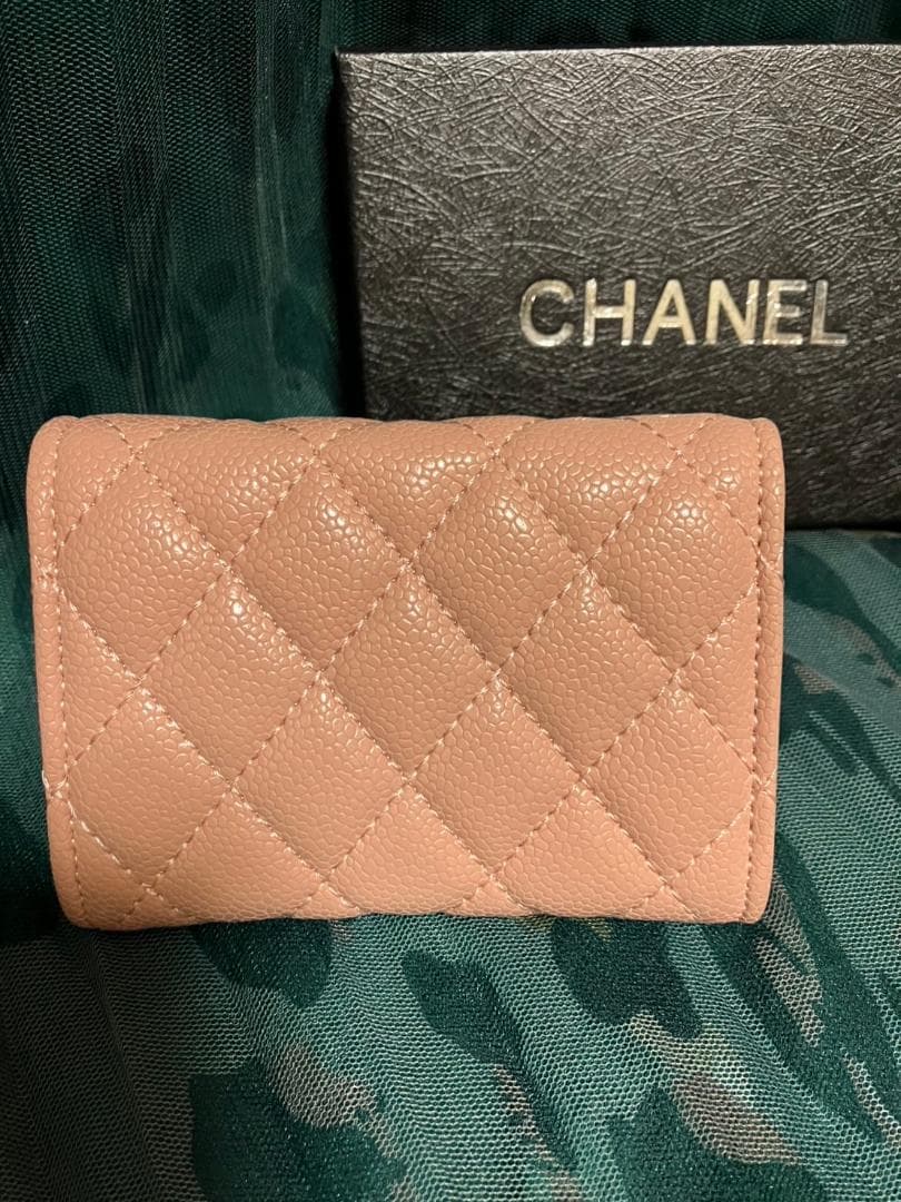 CHANEL 　ピンク 　キルティング 　ケース
