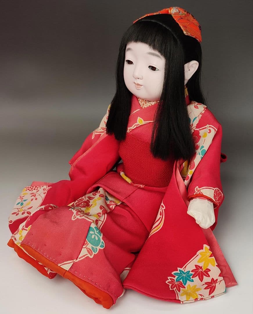 松乾斎東光作　12号すわり市松人形