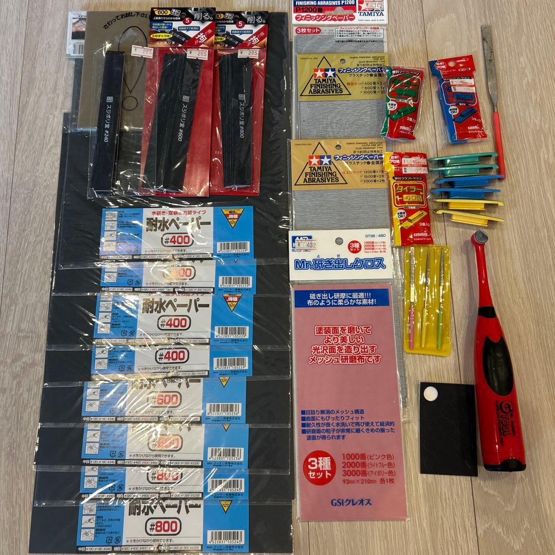 プラモデル 制作セット　リニアコンプレッサーL5 エアブラシ　ピンバイス　他