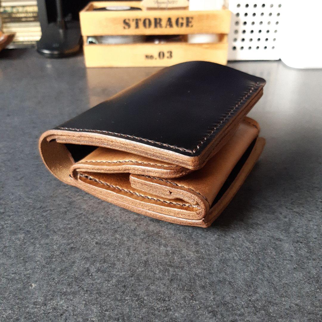 HORWEEN★クロムエクセル　二つ折り財布 ブラック★☆ブラウン