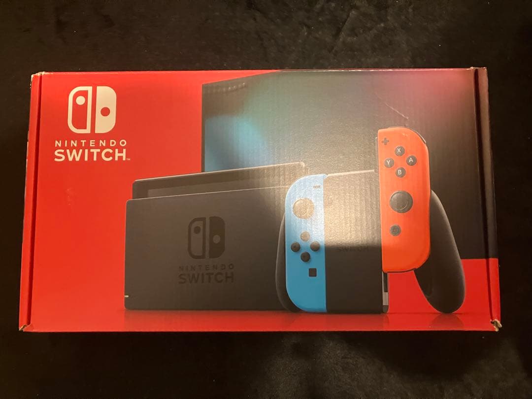 NintendoSwitchネオンブルーレッド動作確認済付属品完品microSD