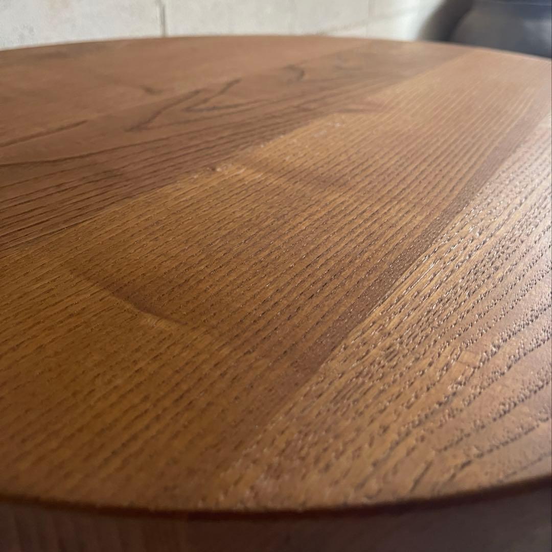 カナ　オーク無垢材　ダイニングテーブル　ラウンドテーブル　ヴィンテージ