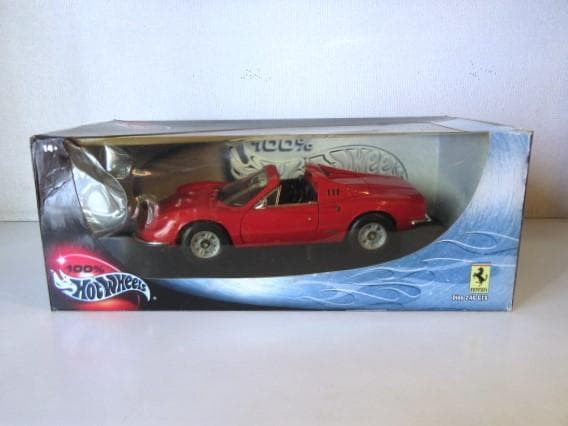 特価 Hot Wheels 1/18 フェラーリ Dino 246GTS レッド