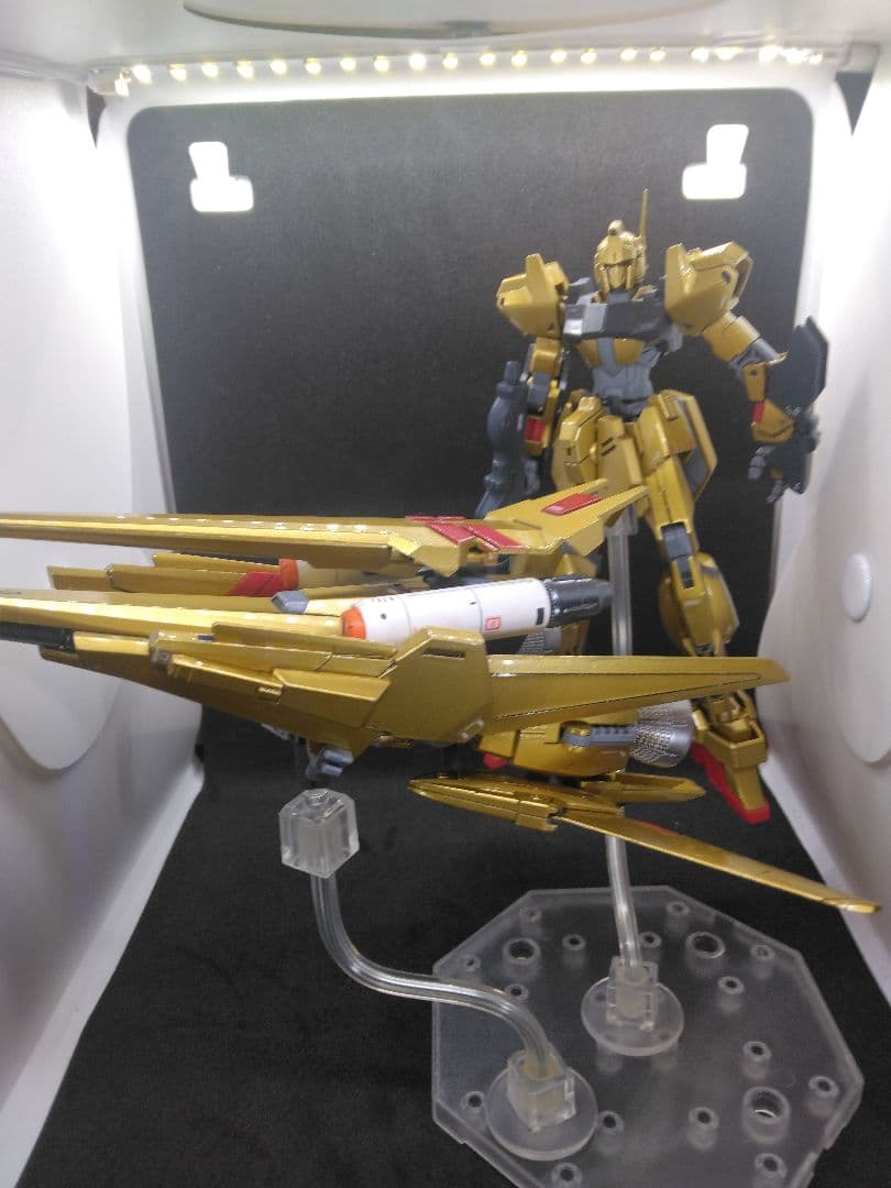 HG 百万式　メガシキ　塗装済み完成品　改造　台座　説明書付き