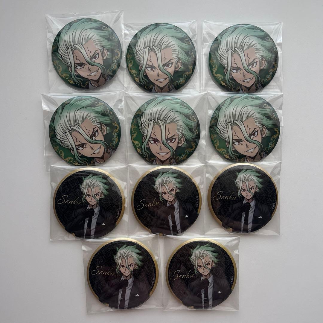 Dr.STONE THEキャラ ブラックスーツ 缶バッジ 石神千空