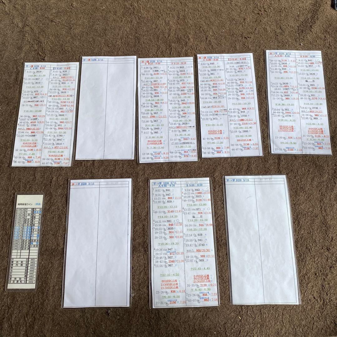 鉄道　スタフ？　時刻表？