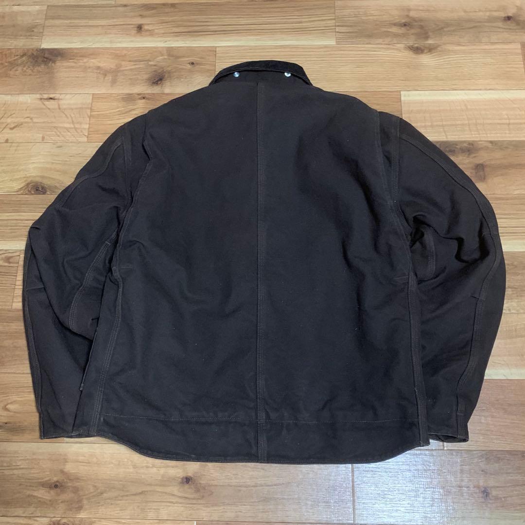 Carhartt J164 DKB ダークブラウンジャケット シェルパ裏地