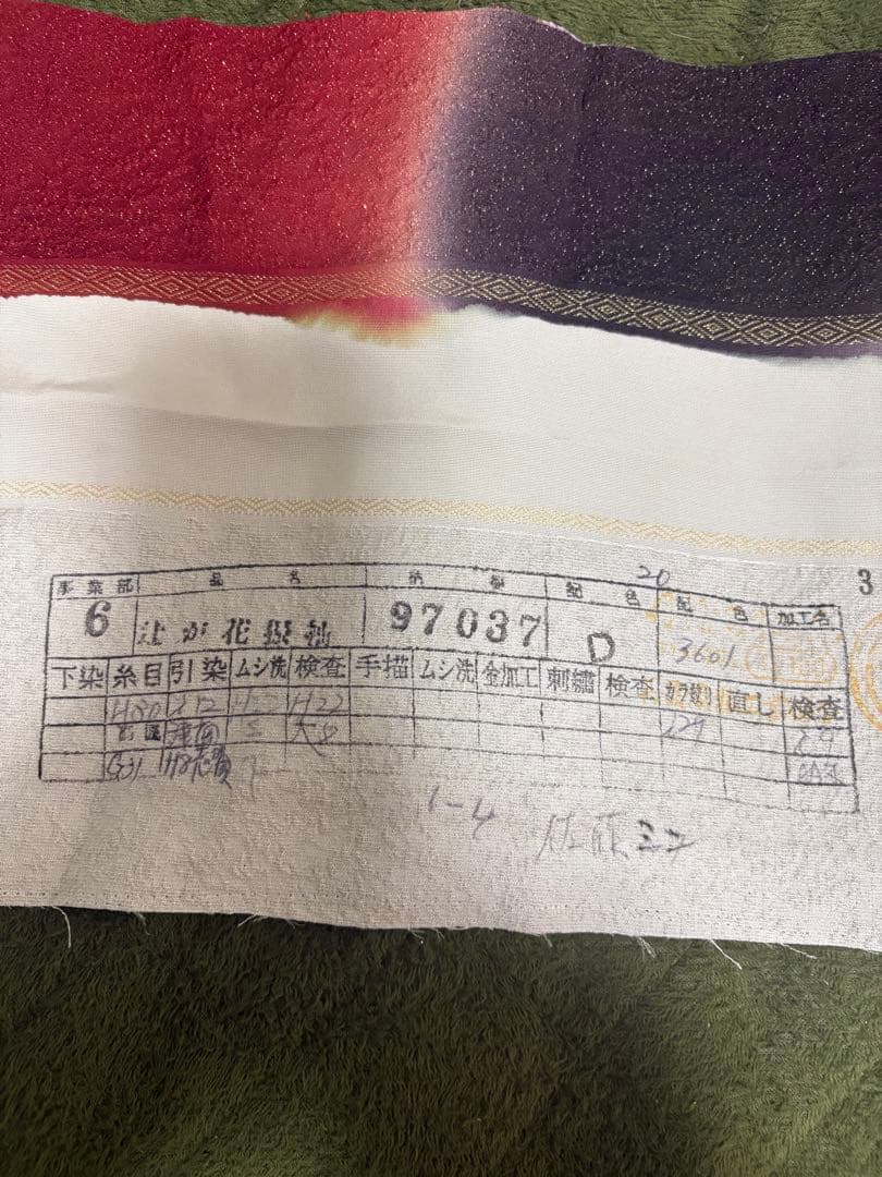 辻が花 振袖 長襦袢以外フルセット