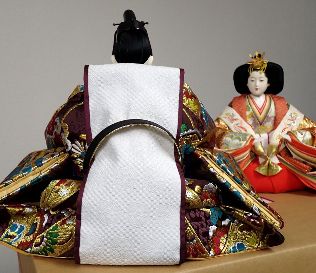 定価68万円 京雛 京都西陣織 本金正絹 平安 ひな人形 雛飾りセット 雛人形