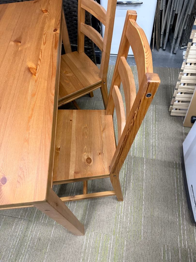 【洗浄消毒作業済】IKEA JOKKMOKK ヨックモック　テーブル＆チェア4脚