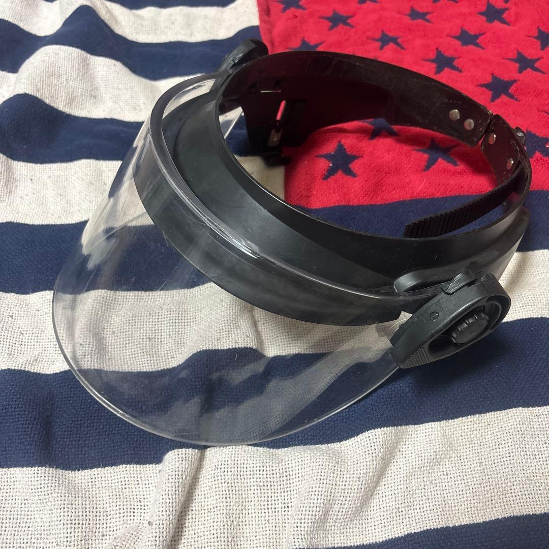 実物PAULSONフェイスシールド米警察装備CAGE CODE12858 B23