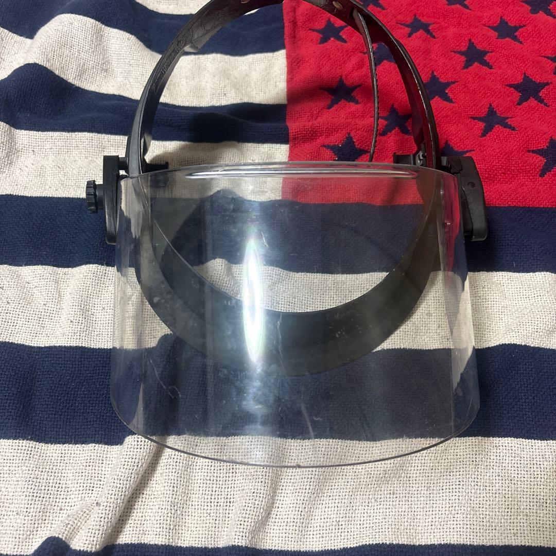 実物PAULSONフェイスシールド米警察装備CAGE CODE12858 B23