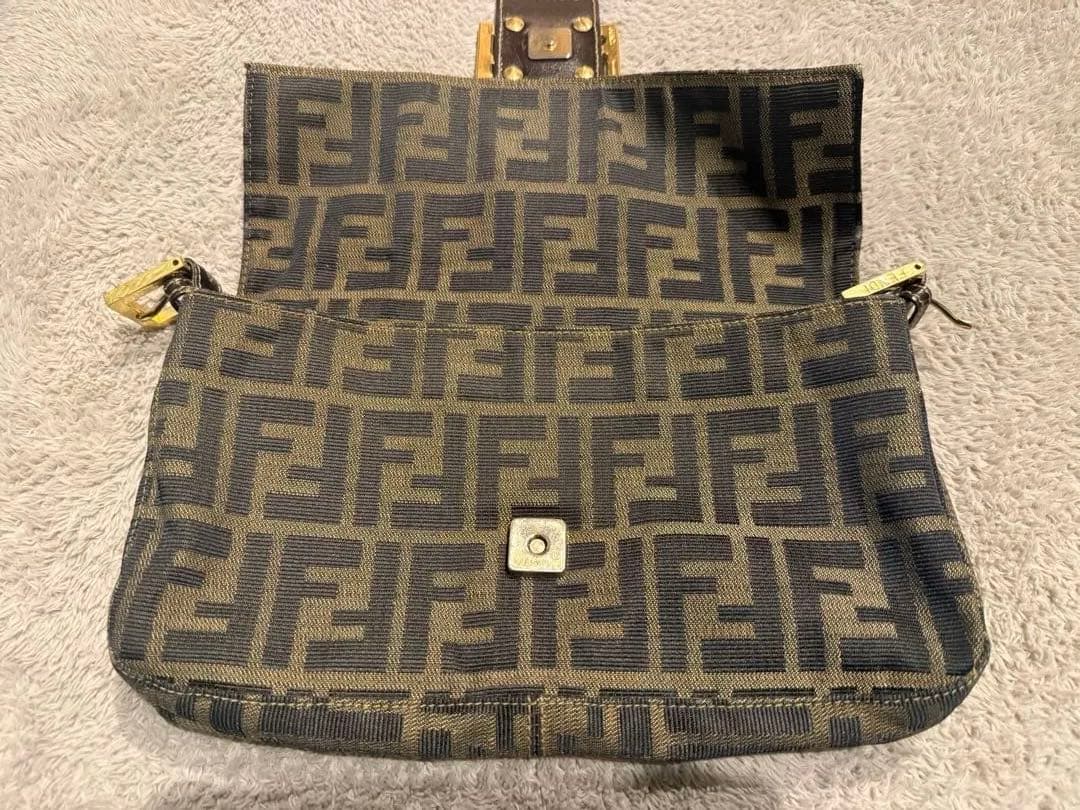 【希少】Fendi ズッカ柄 マンマバケット 金具ゴールド＊ショルダーなし