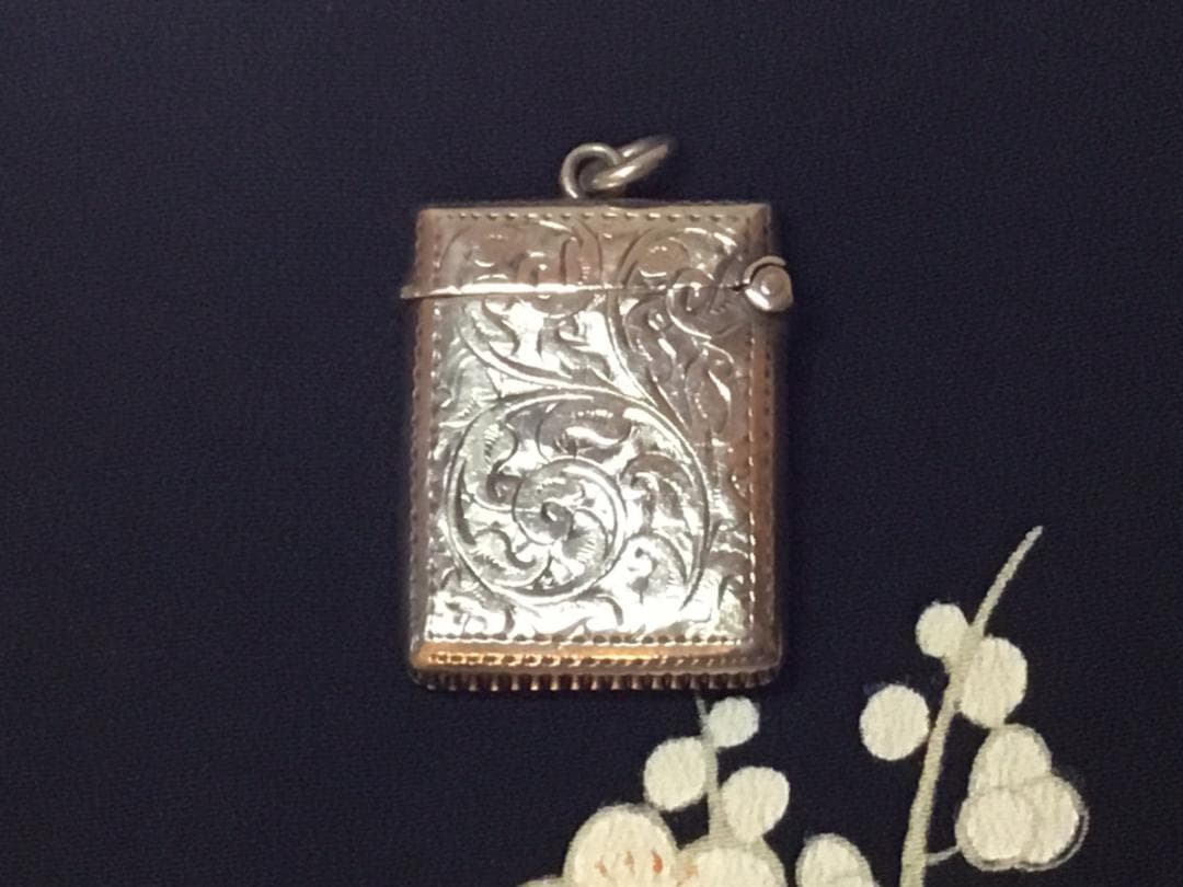 アンティーク シルバー マッチケース バーミンガム 1908年 15.2g