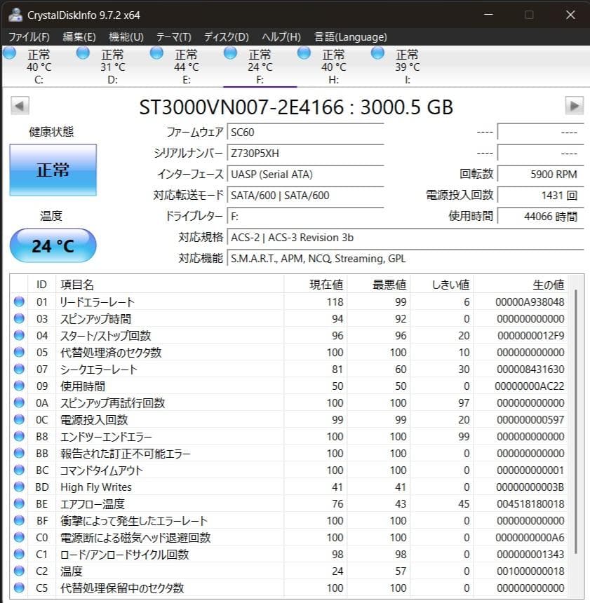 外付けハードディスク・ドライブ WD Red Plus 3TB / Seagate IronWolf 3TB