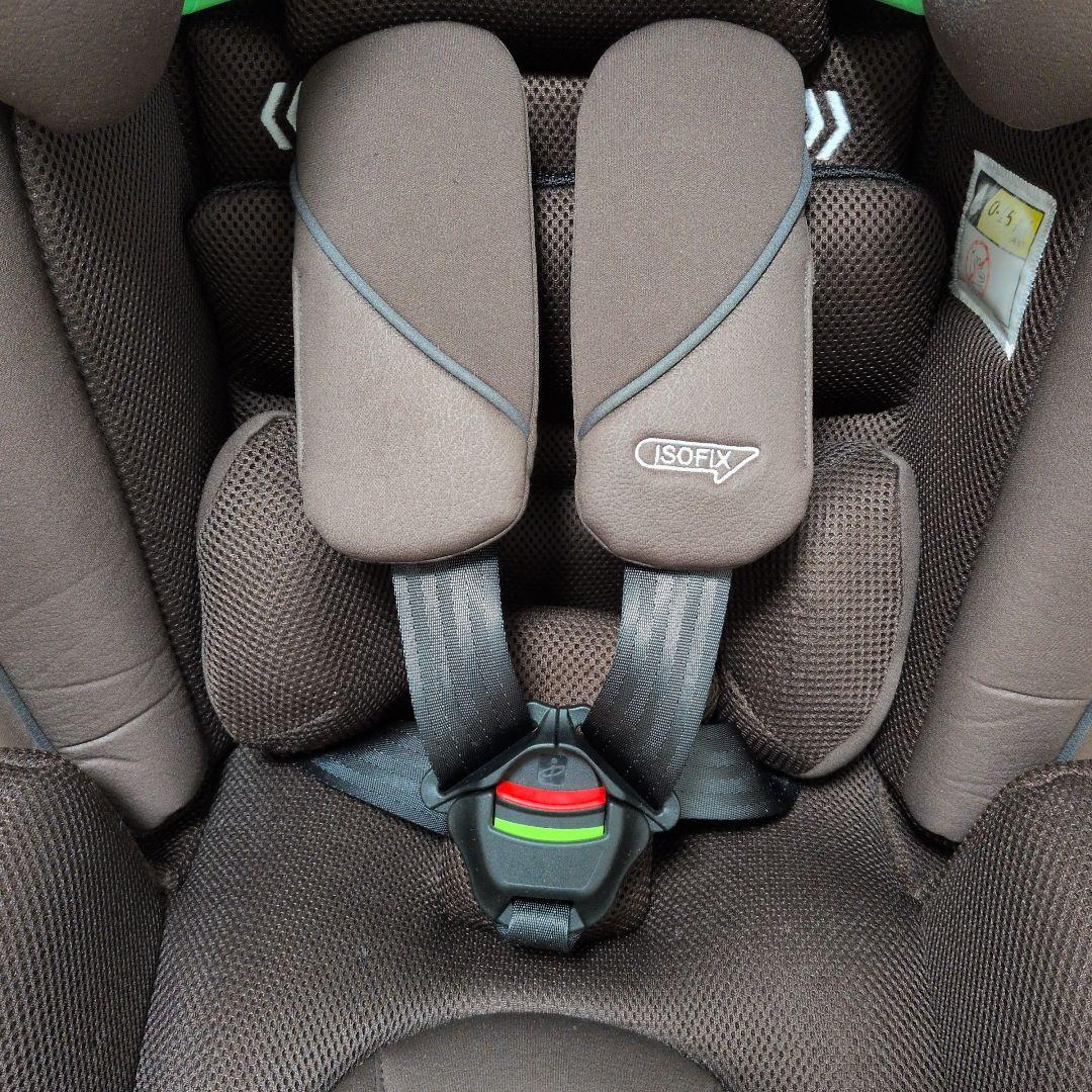 美品Aprica フォームフィットISOFIXセーフティープラス AB ブラウン