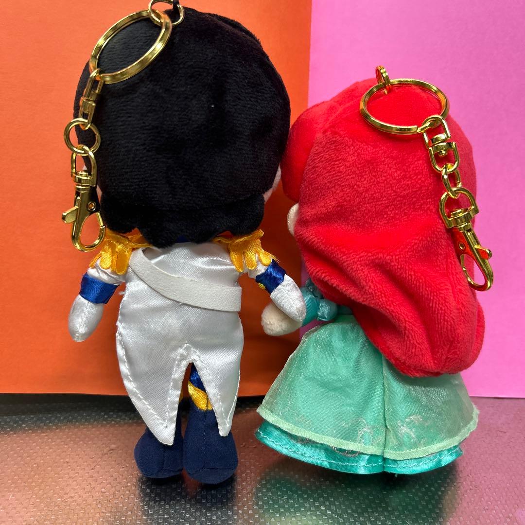 ディズニーストア　アリエル　エリック　ぬいぐるみ　キーチェーン　キーホルダー