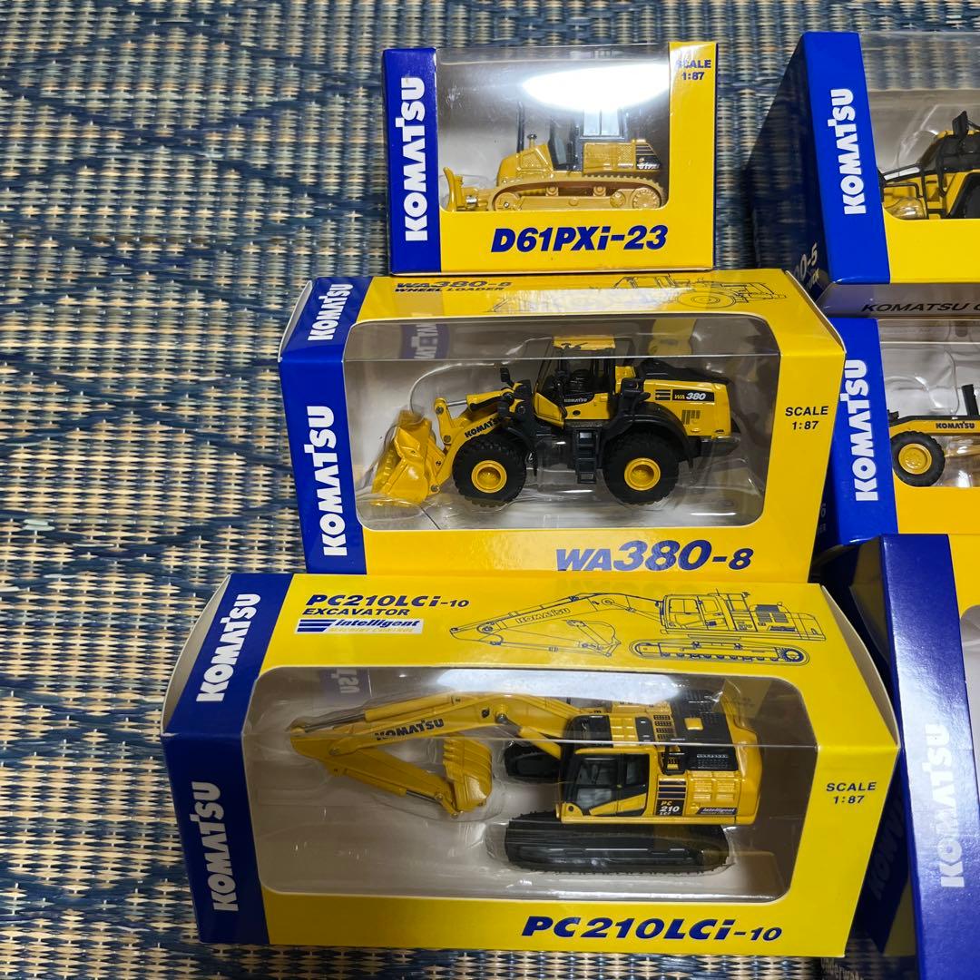 コマツオリジナルミニチュア　建機ミニチュア非売品12個セット