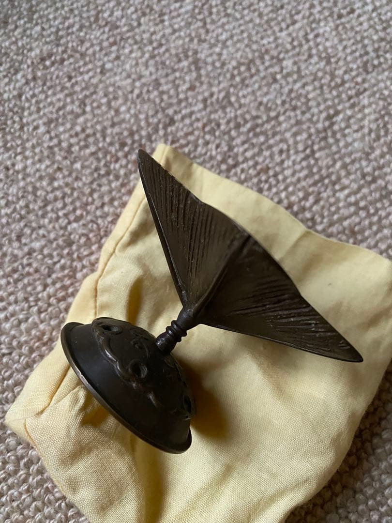 蝋型　鋳銅　蓋置　突羽根　鋳師　金森紹栄氏造