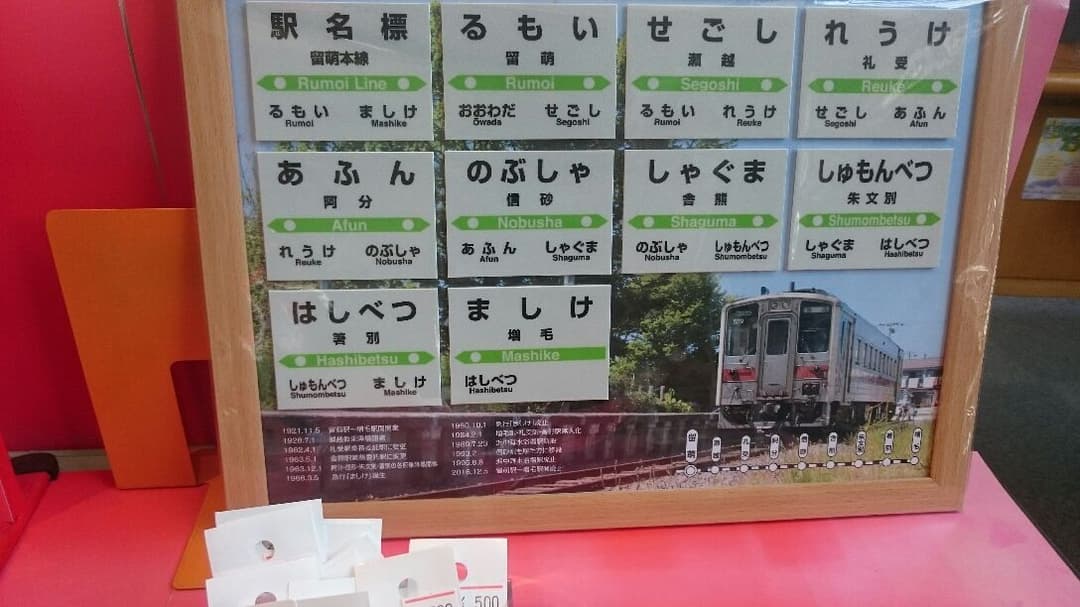 留萌本線メモリアル mini駅名標セット