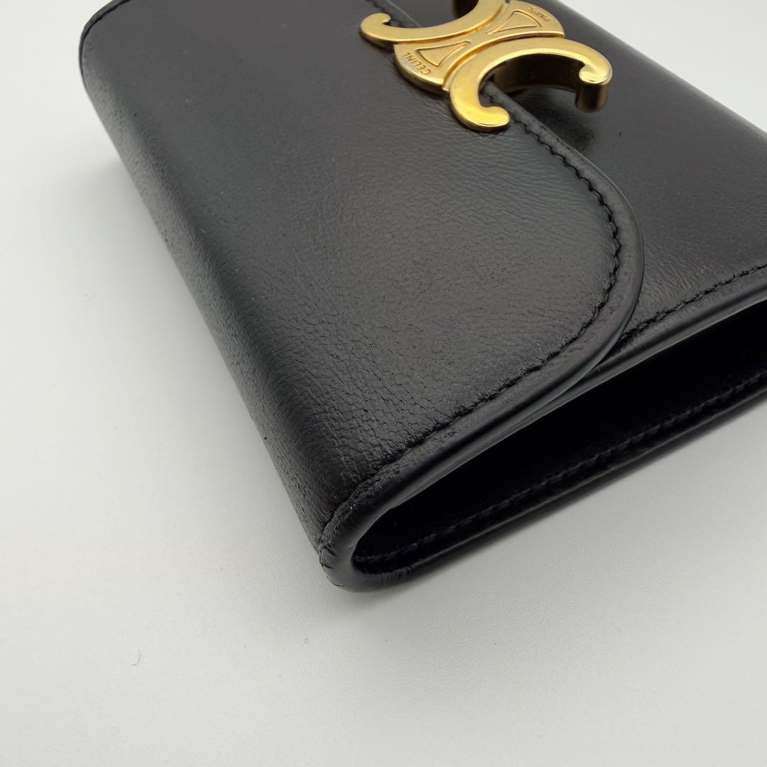 CELINE セリーヌ 財布 スモール フラップウォレット トリオンフ