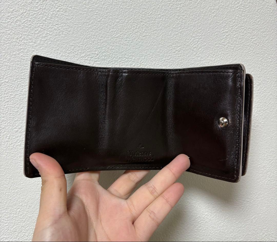 Vivienne Westwood ヴィヴィアン 三つ折り財布 ブラウン