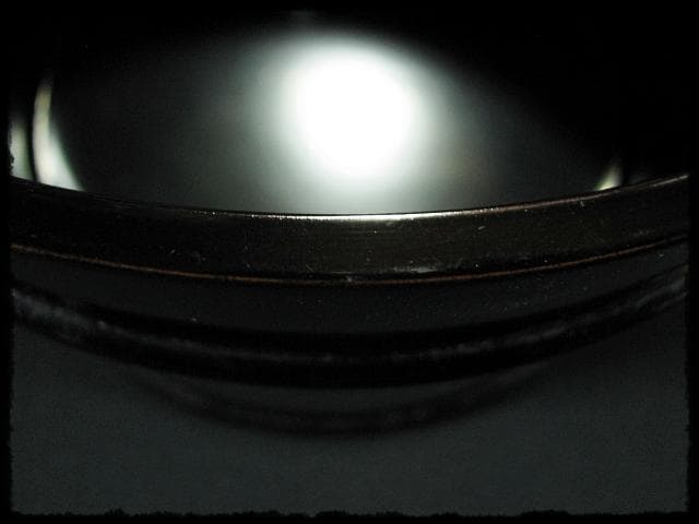 川瀬 表完 利休好 黒塗 真手桶 茶道具 f133