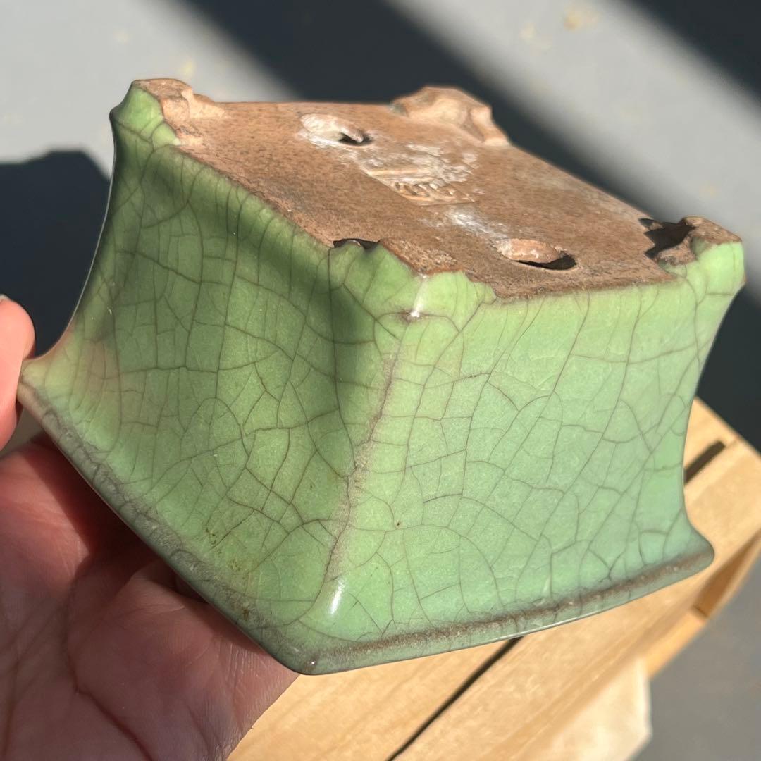 738.正方鉢 小品盆栽鉢 盆栽鉢 植木鉢 9.4*9.3*6cm