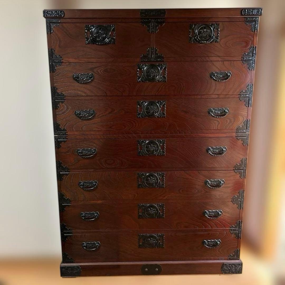 欅箪笥　飛鳥工芸　民芸家具　整理箪笥