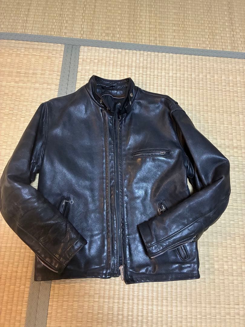 Schott NYC single ライダースジャケット 38