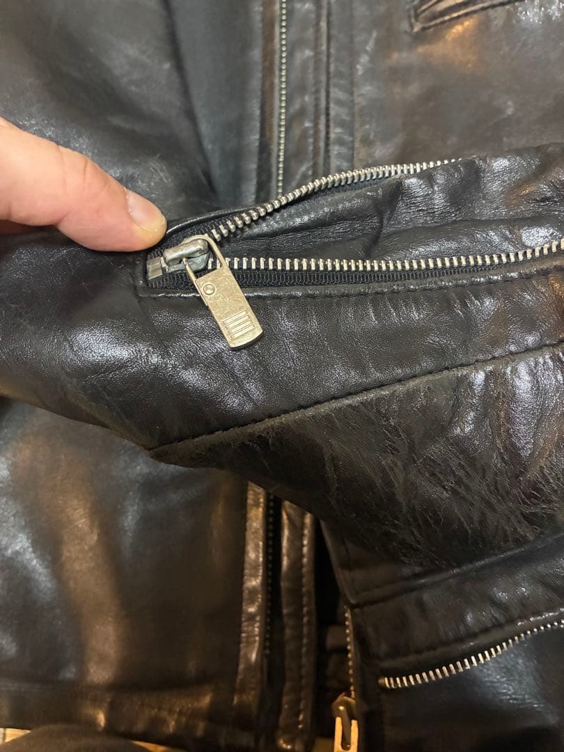 Schott NYC single ライダースジャケット 38