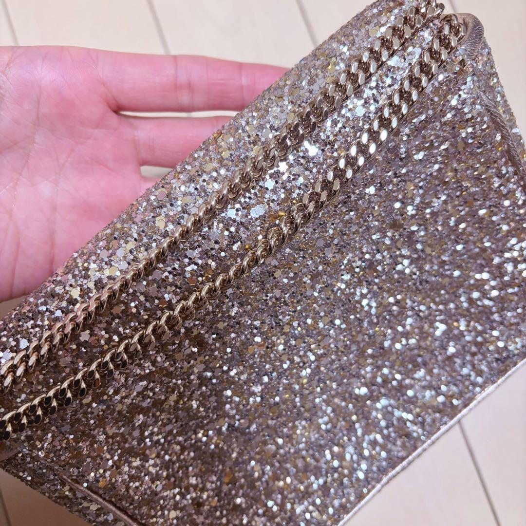 JIMMY CHOO ゴールド パーティーバッグ