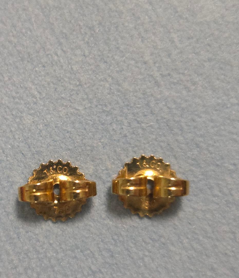 ティファニー♡K18YG クロスステッチピアス ●付属品付き