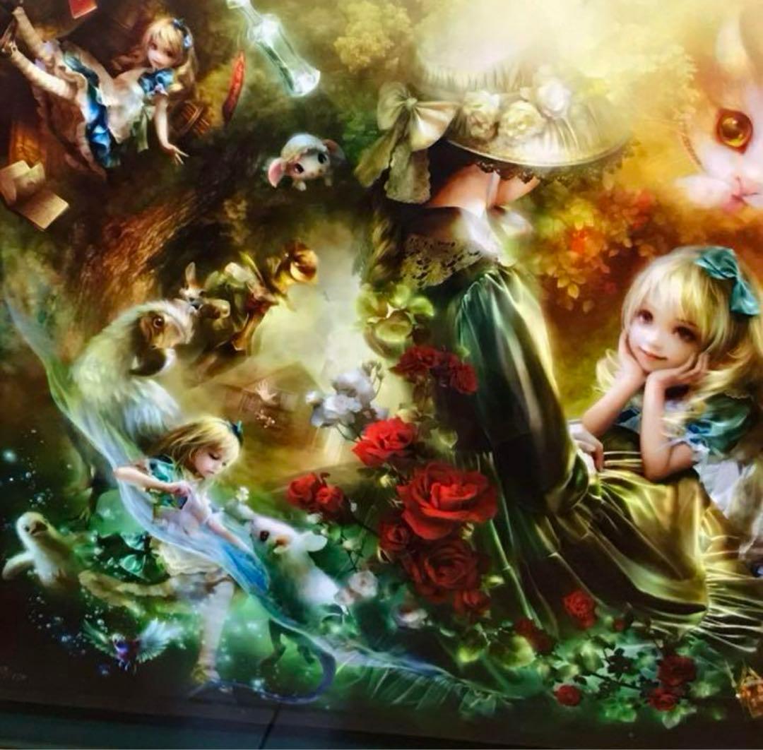 限定⭐️SHU アリスメモリーズ　シリアルナンバー付き　絵画 サイン付き　額縁付き