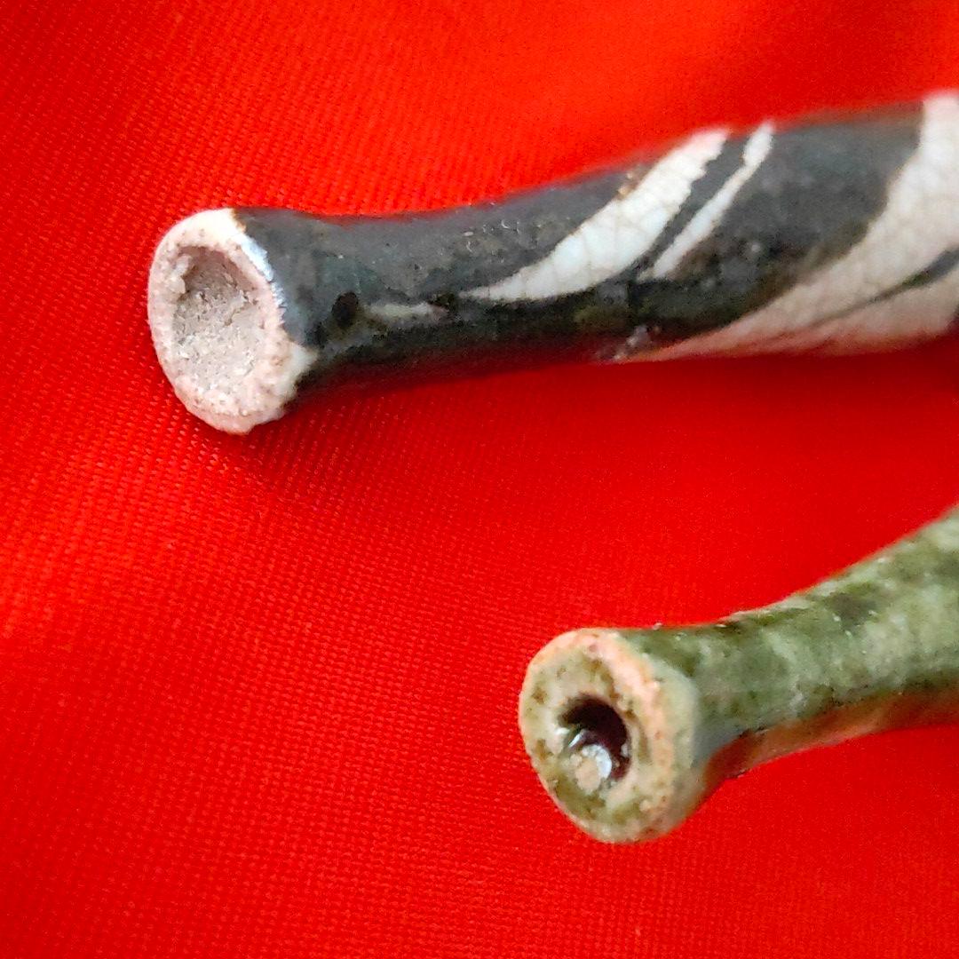 織部　煙管 ２本組