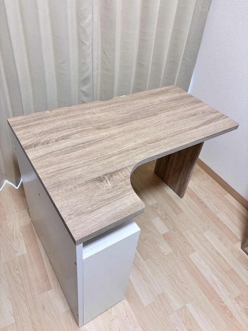 ☆@☆ LOWYA L字デスク 幅100cm オーク