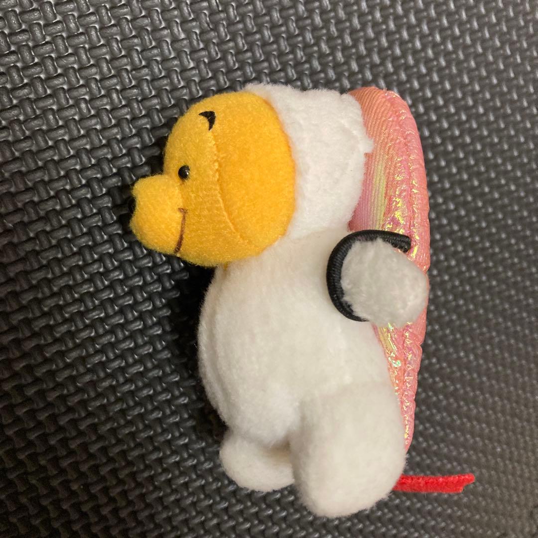くまのプーさん　ぬいぐるみ　マスコット　寿司　　エビ