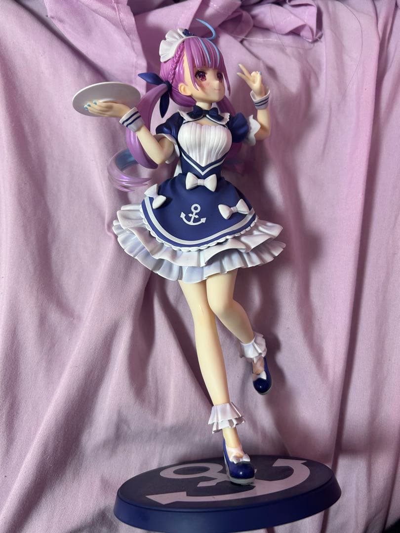 湊あくあ フィギュア メイド VTuber 箱無し ホロライブ 推し活