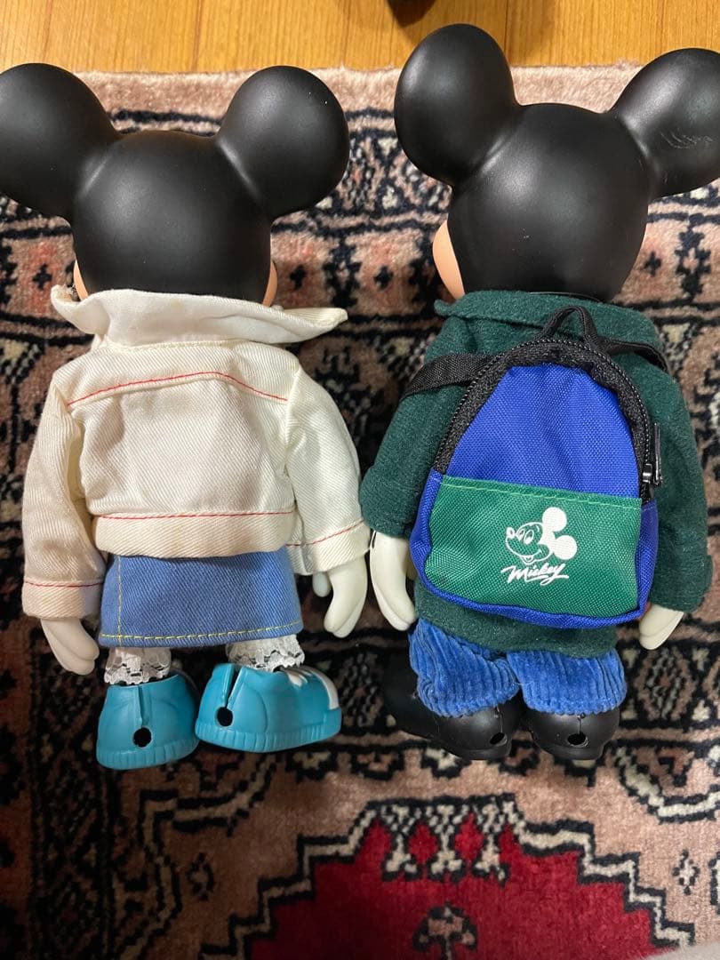 ミッキー ミニー ソフビ 着せ替え人形 ディズニー