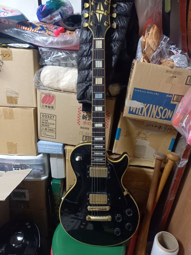 エレキギター ブラック 22フレット ハムバッカー