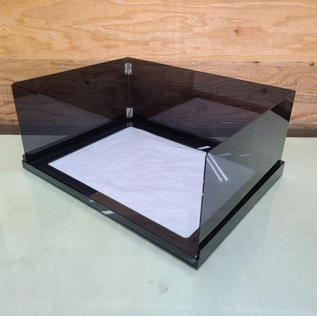 ペットアクリルトイレトレー DAIHUKUtype(W) ※飛散ガード付き