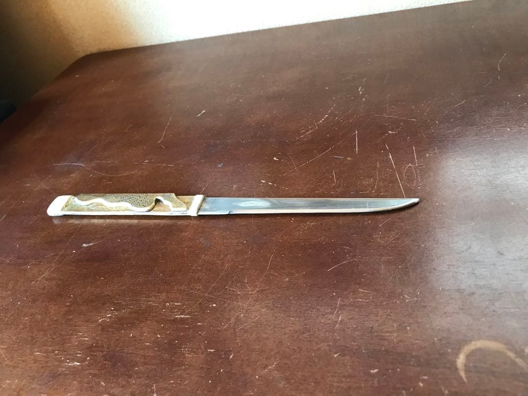 古い模造刀脇差、小柄付