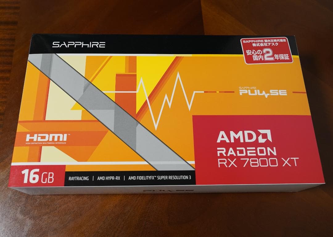 SAPPHIRE PULSE Radeon RX7800XT 16GB【美品】