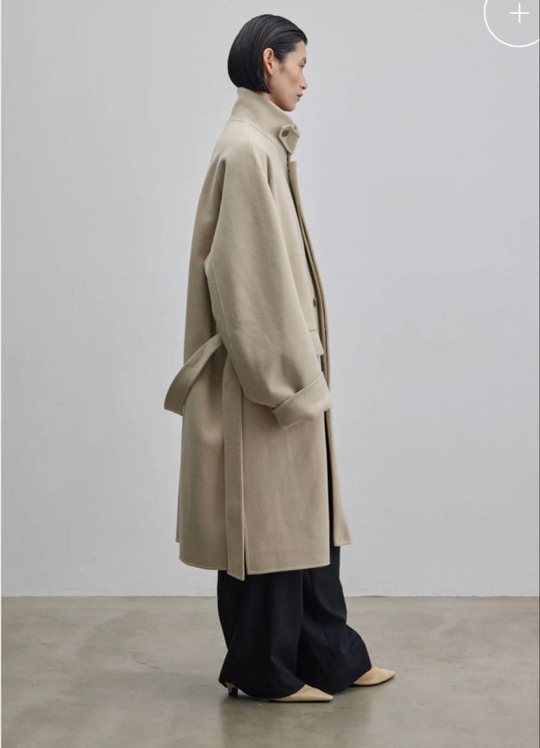 SOEJU グレー スーパー140メルトンバルマカーンコート