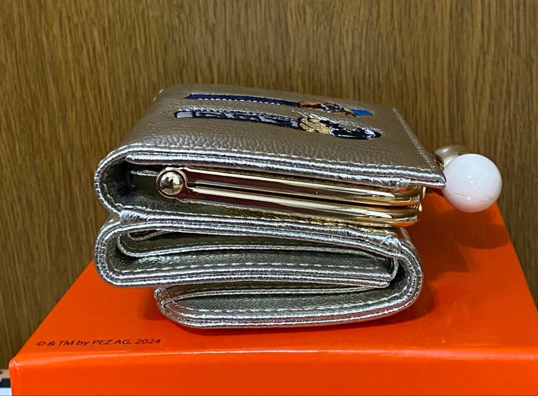 未使用PEZ(ペッツ) ×ear 本革　コラボがま口財布