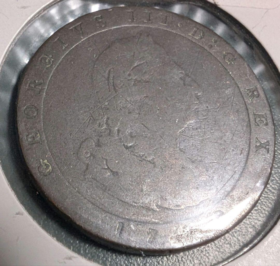 マン島　1798年 古銭 