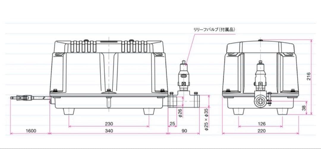山*ん様 LW-200N 安永エアポンプ 100V 350L/min