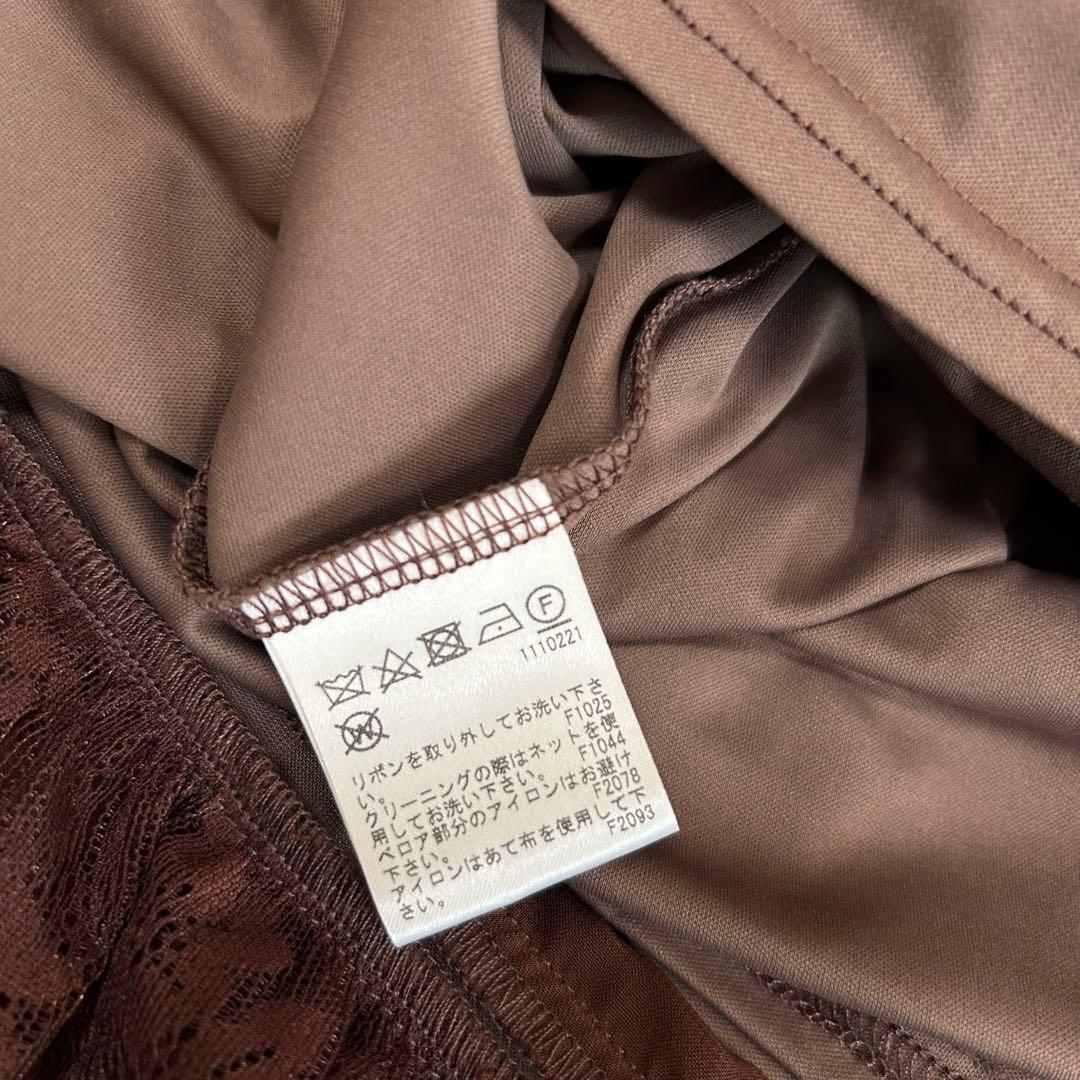 【AMERI】SHEER LACE DRESS シアーレースドレス オケージョン